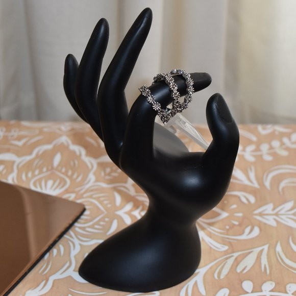 🍂 NWT Old Navy 3 Piece Flower Ring Large - Picture 2 of 4